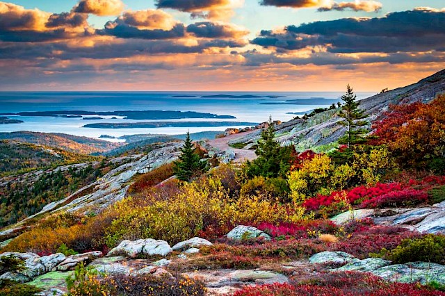 maine mountains view